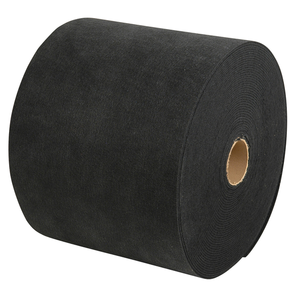 C.E. Smith Carpet Roll - Black - 18"W x 18'L 11349